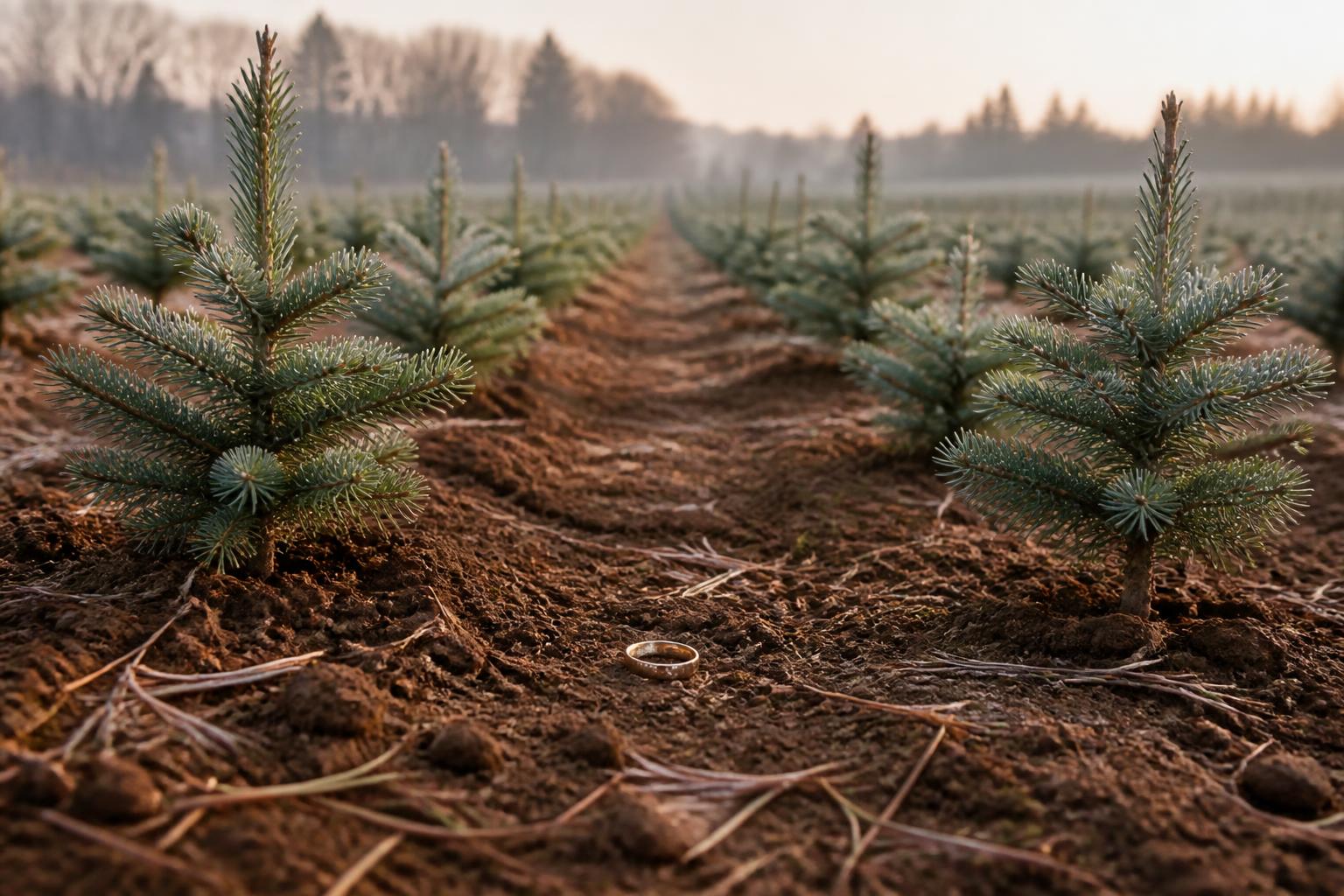 A wedding ring returns from a Christmas-tree farm after fifteen years