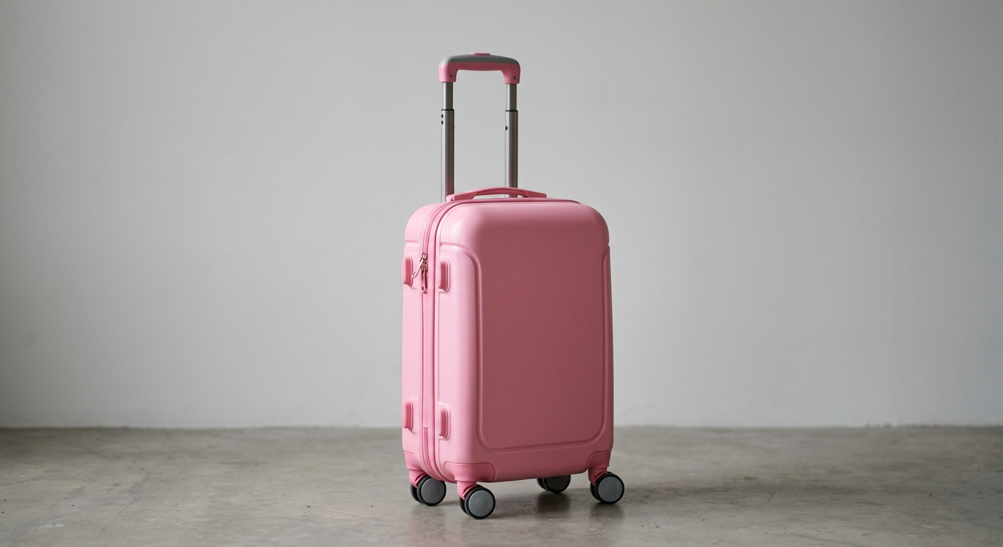 Lost: Pink kids' rolling suitcase — Seoul