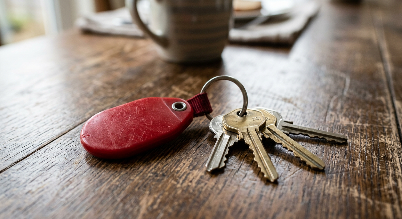 Lost: Lost house keys with red keychain — Chicago