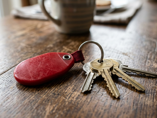 Lost: Lost house keys with red keychain — Chicago