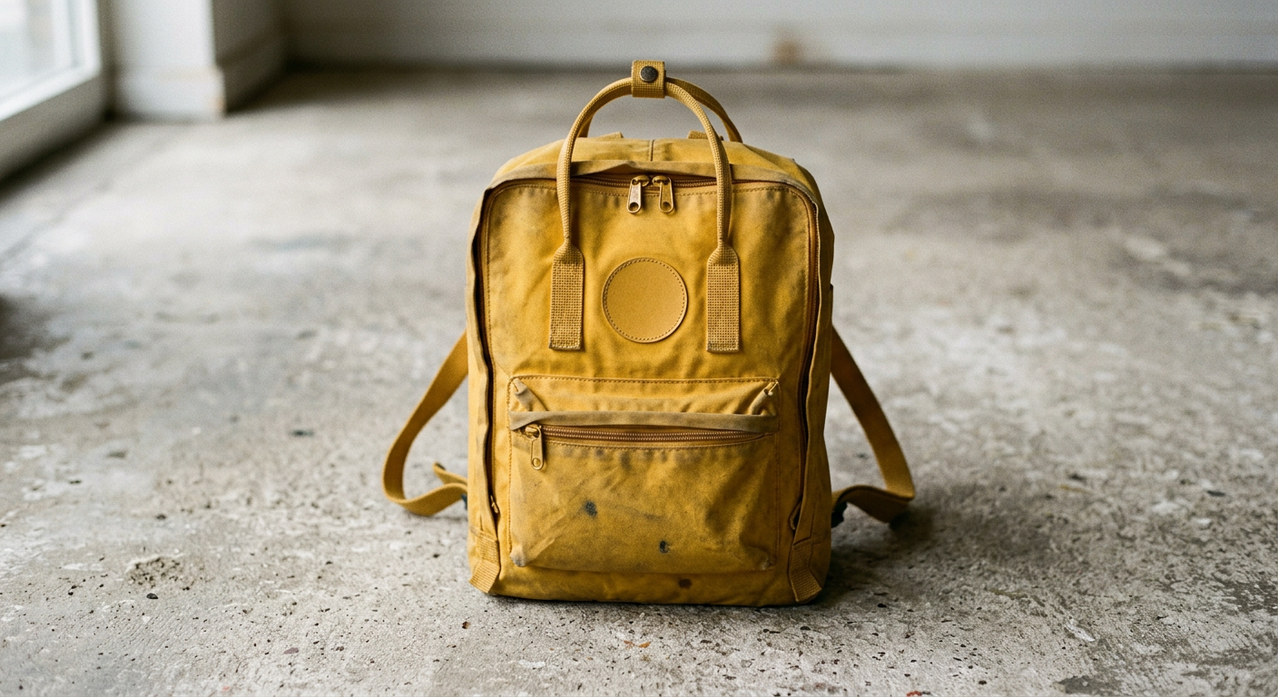 Lost: Lost Fjällräven Kånken (mustard) — Boston