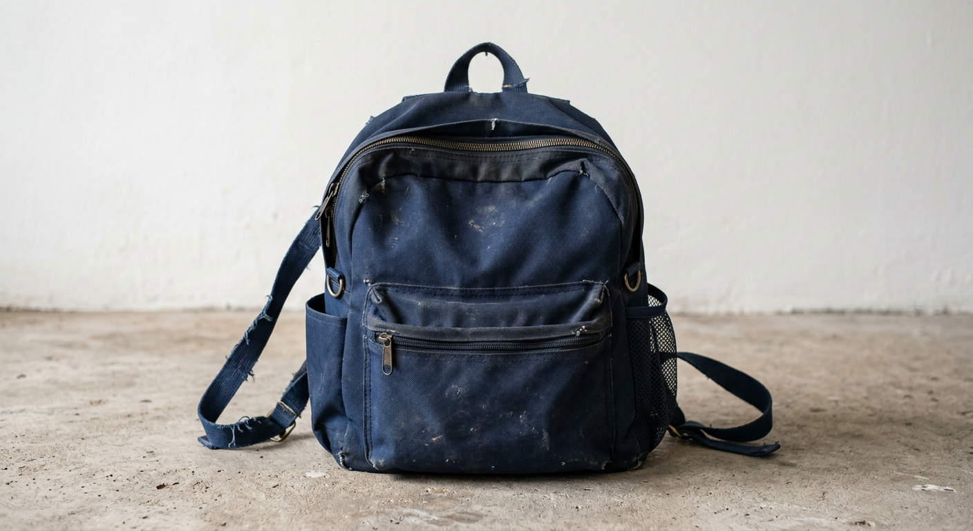 Found: Found navy school backpack — Denver