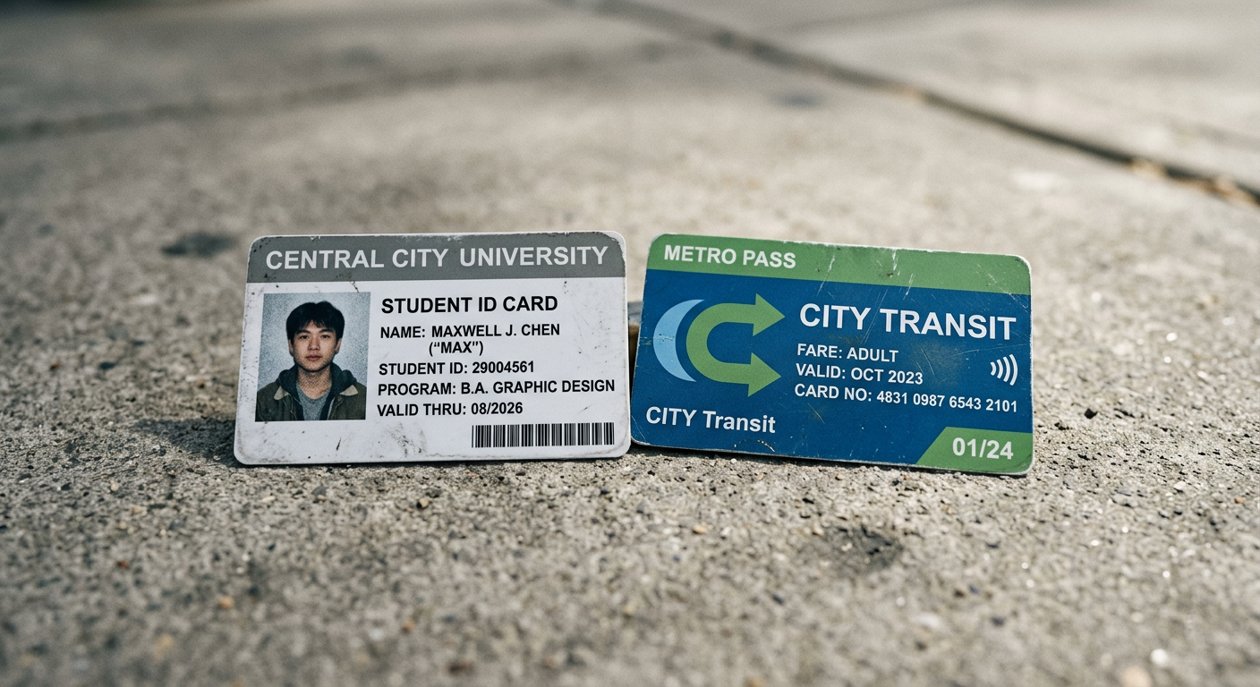 Lost: Lost student ID + transit card — Chicago