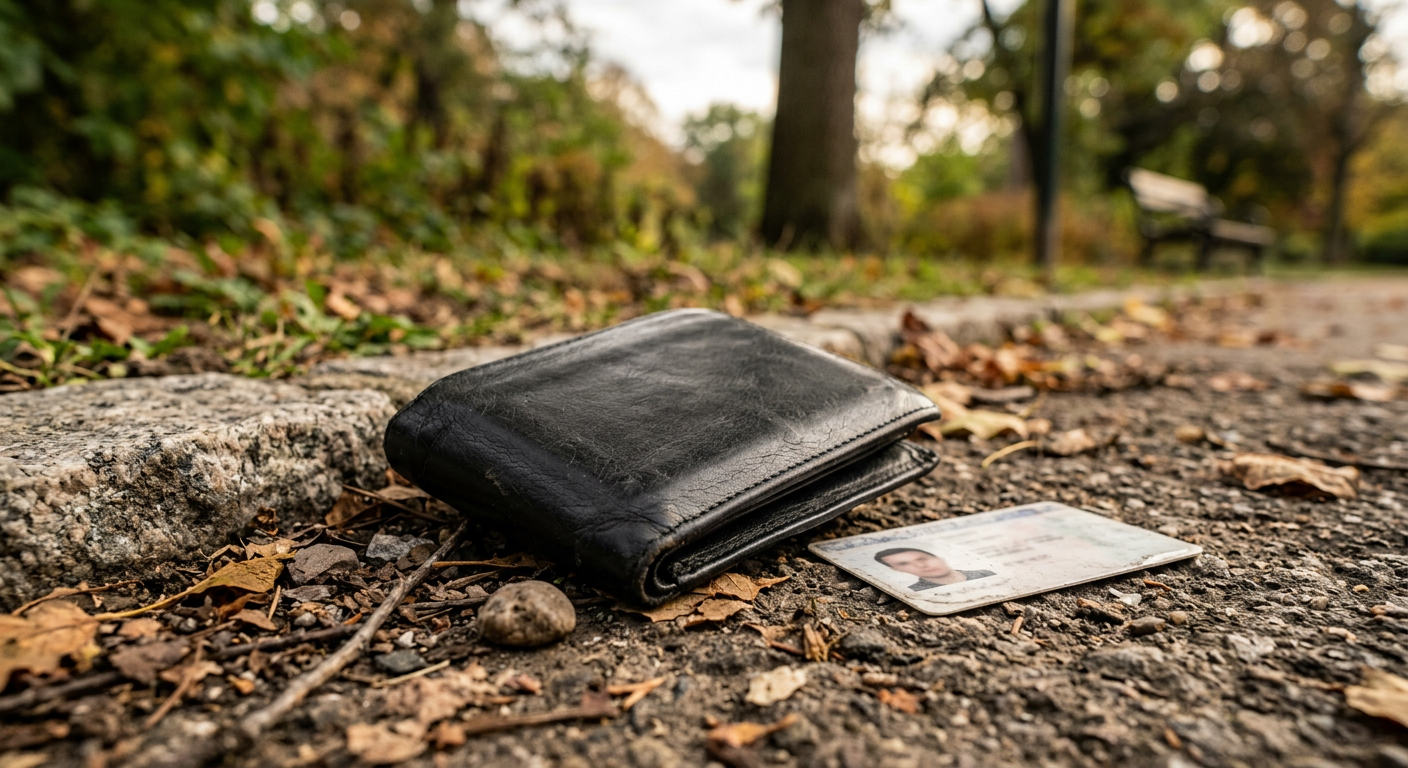 Found: Found black wallet near park — Chicago