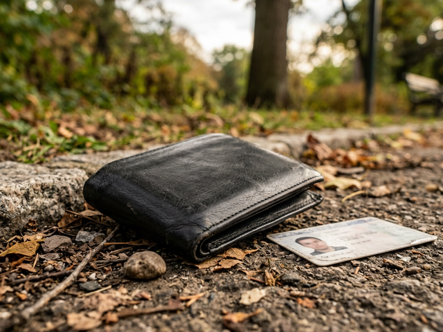Found: Found black wallet near park — Chicago